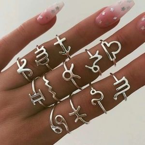 💍 3/$12 Astrological Sign Constellation Ring New